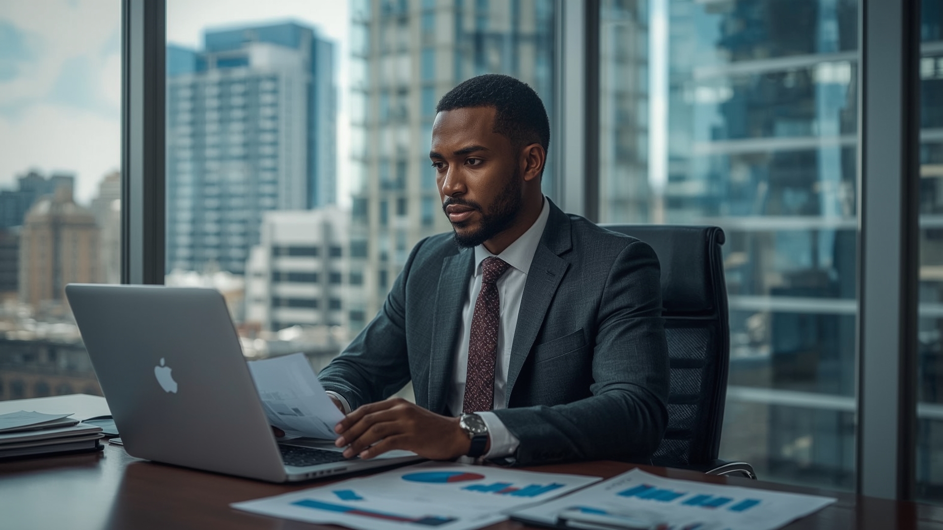 Financial audit professionals working